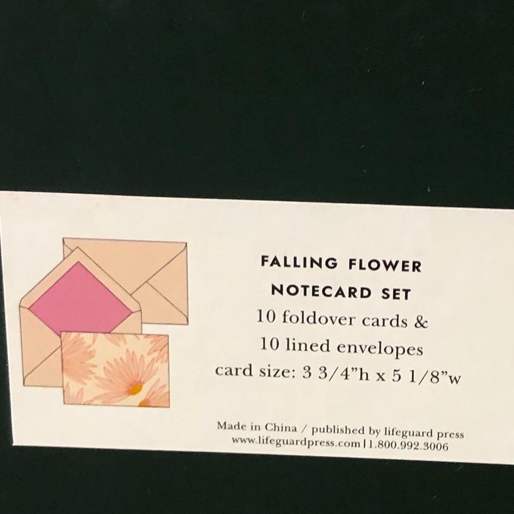 🆕 Kate Spade Falling Flower Notecards Set - Picture 3 of 4